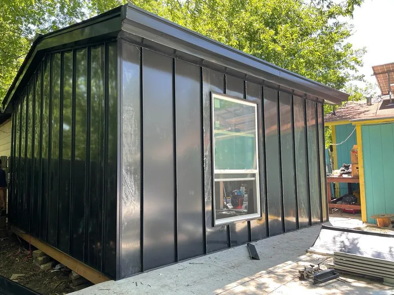 Black standing seam metal wall panels for Metal Roof Installation in Smiths Station