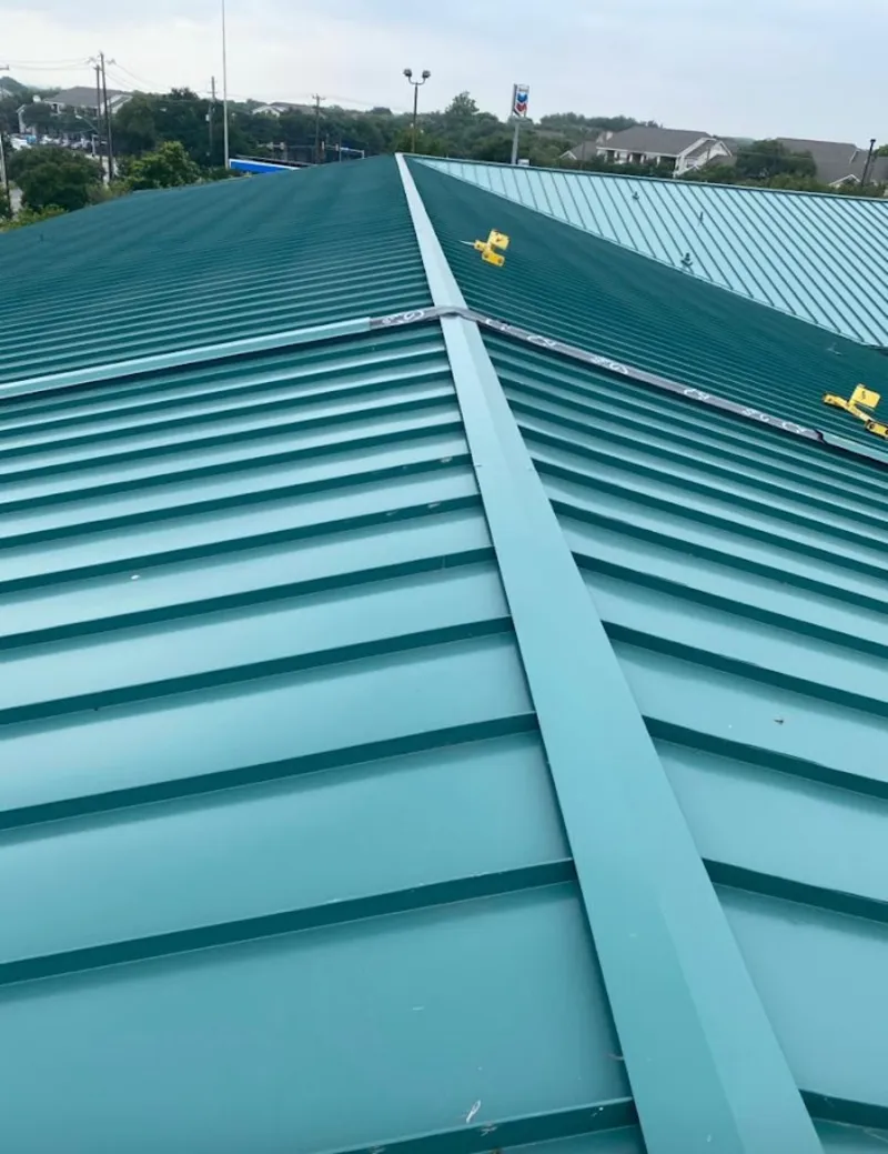 Green commercial metal roof ridge and valley for Metal Roof Repair in Smiths Station